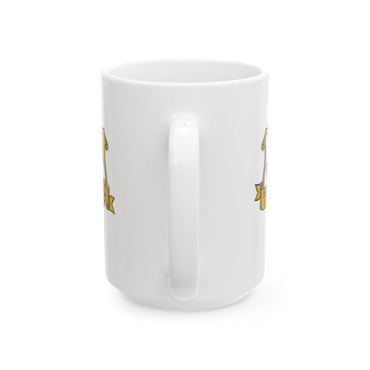 Don't Let the Bastards Grind You Down Latin Quote Ceramic Mug, (11oz, 15oz)