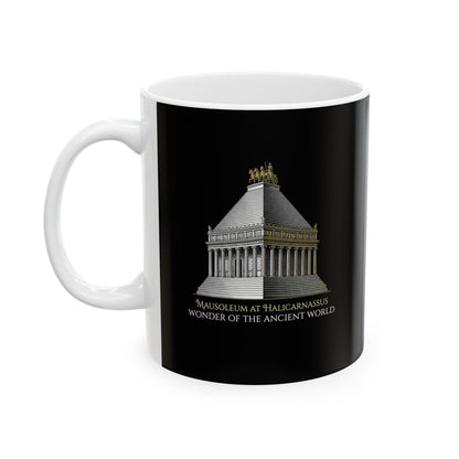 Mausoleum of Helicarnassus Wonder of the World Ceramic Mug, (11oz, 15oz)