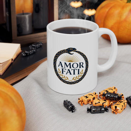 Ouroboros Amor Fati Ceramic Mug, (11oz, 15oz)
