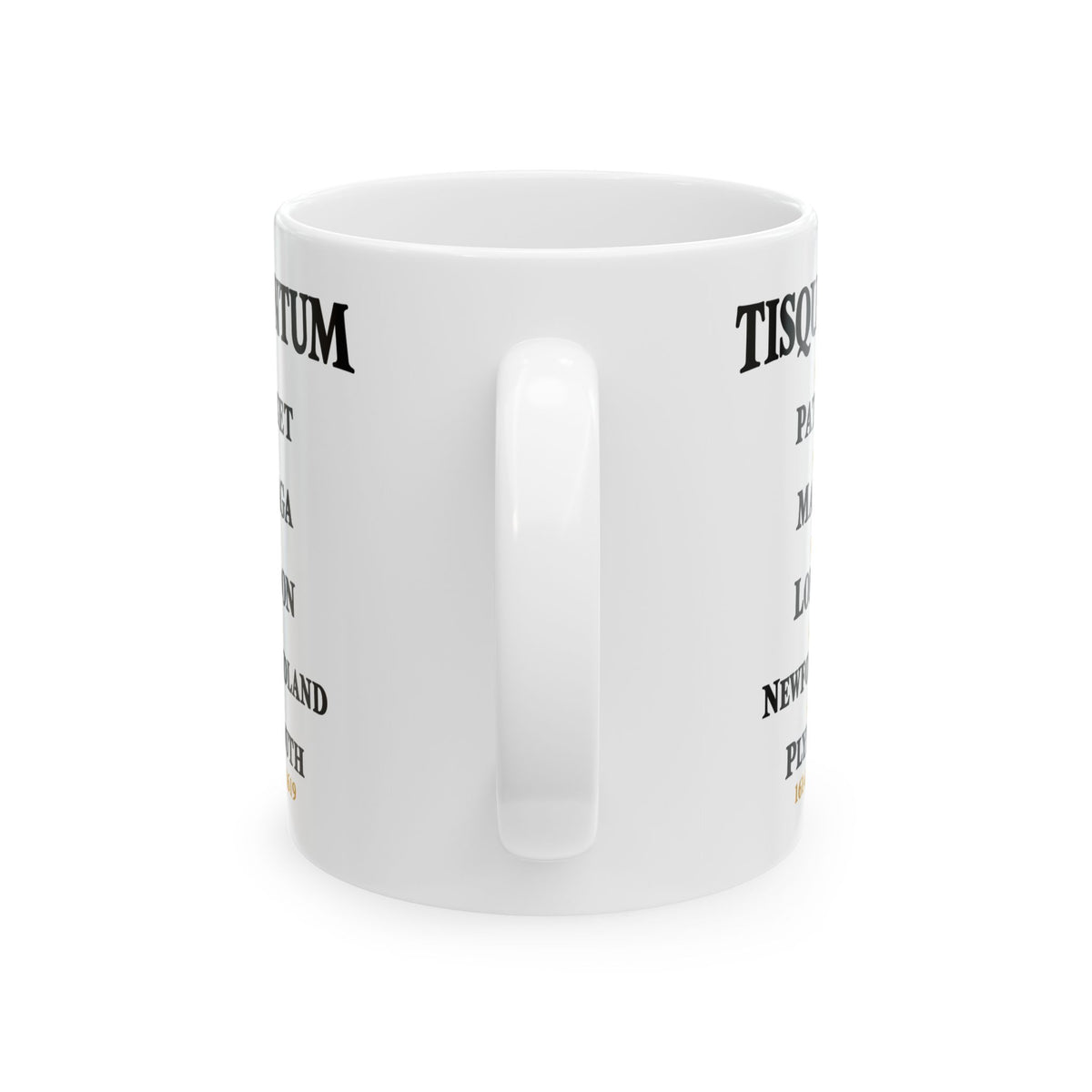 Tisquantum Route Map Ceramic Mug, (11oz, 15oz)