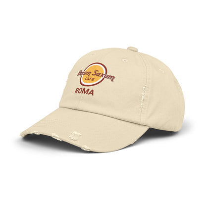 Hard Rock Cafe Roma in Latin  Unisex Distressed Cap