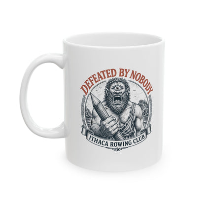 Polyphemus Defeated by Nobody Ceramic Mug, (11oz, 15oz)
