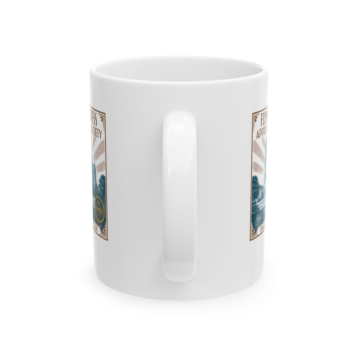 Flying Buttress Appreciation Art Nouveau Ceramic Mug, (11oz, 15oz)
