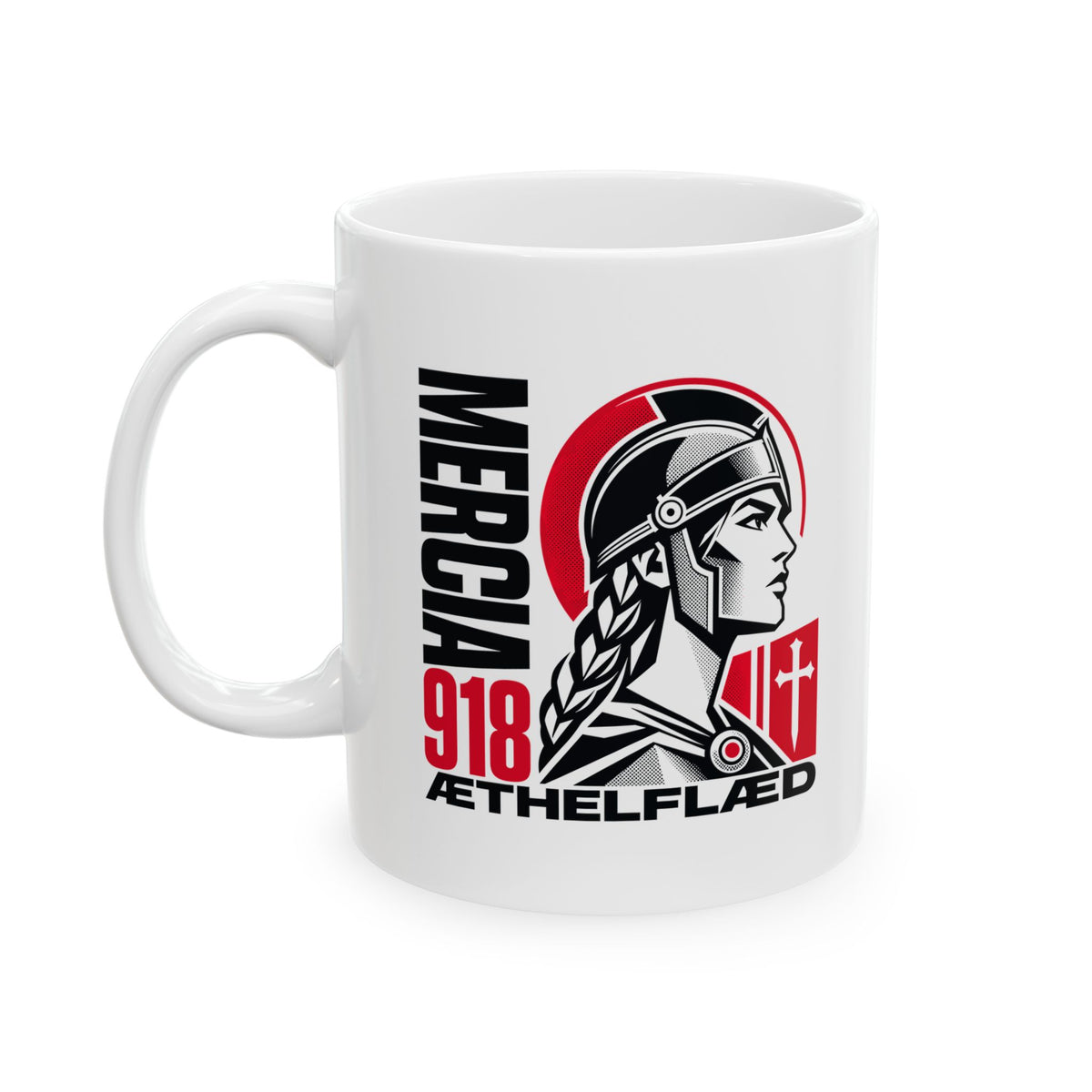 Aethelflaed Queen of Mercia Ceramic Mug, (11oz, 15oz)