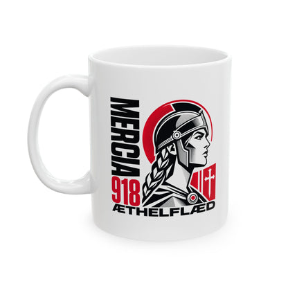 Aethelflaed Queen of Mercia Ceramic Mug, (11oz, 15oz)
