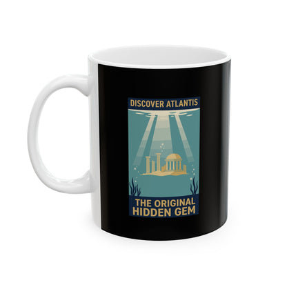 Visit Atlantis Retro Tourism Ceramic Mug, (11oz, 15oz)