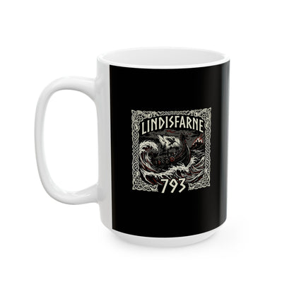 Viking Raid on Lindisfarne Ceramic Mug, (11oz, 15oz)