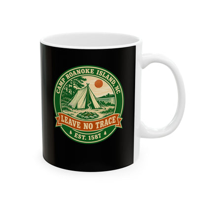 Camp Roanoke Leave No Trace Ceramic Mug, (11oz, 15oz)