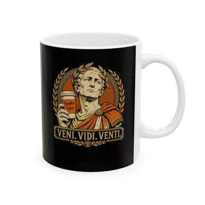 Caesar Venti Pumpkin Spice Ceramic Mug, (11oz, 15oz)
