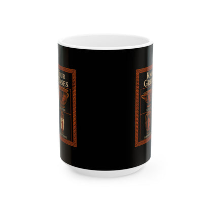 Know Your Greek Vases Red Figure Chart Ceramic Mug, (11oz, 15oz)