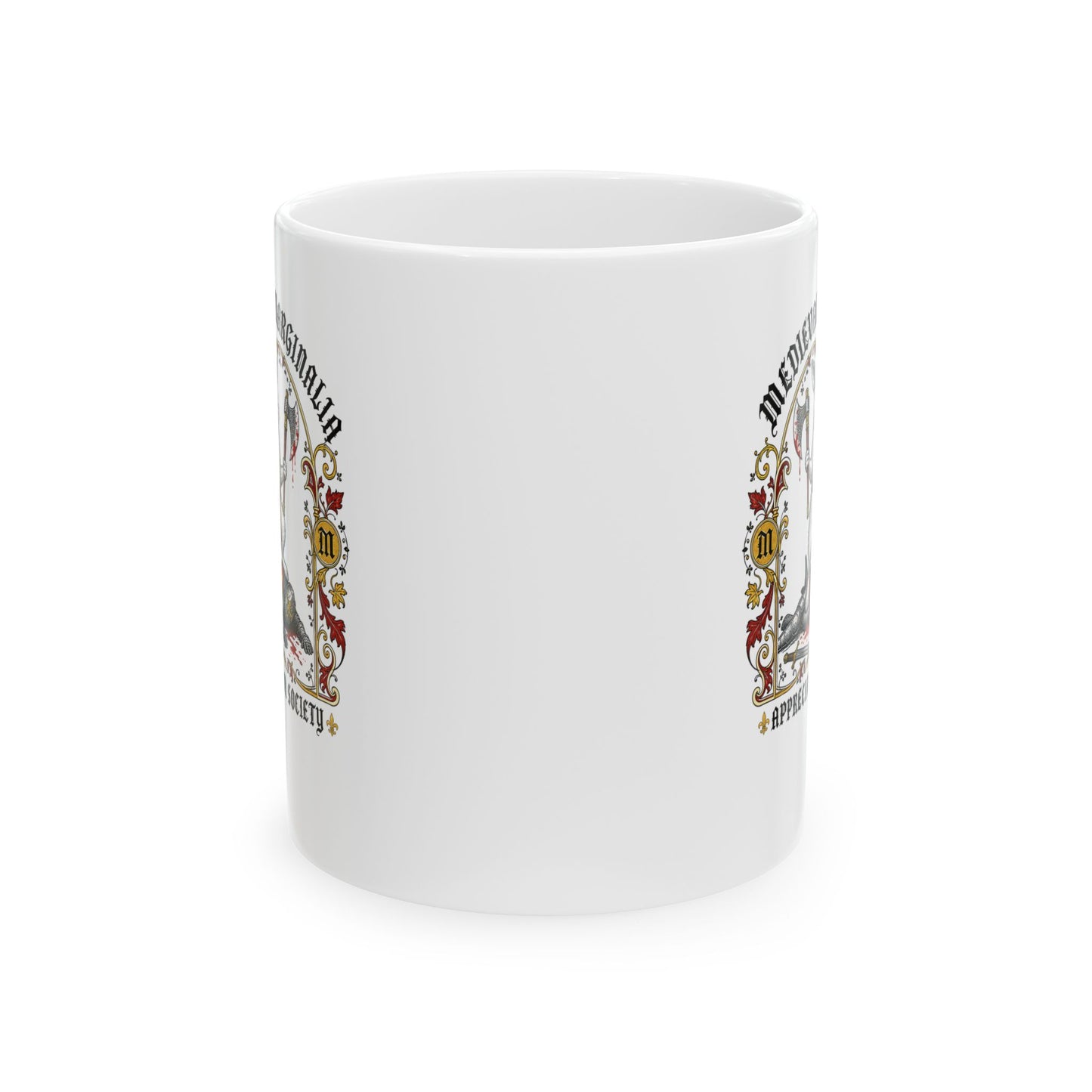 Medieval Marginalia Appreciation Society Rabbit Ceramic Mug, (11oz, 15oz)