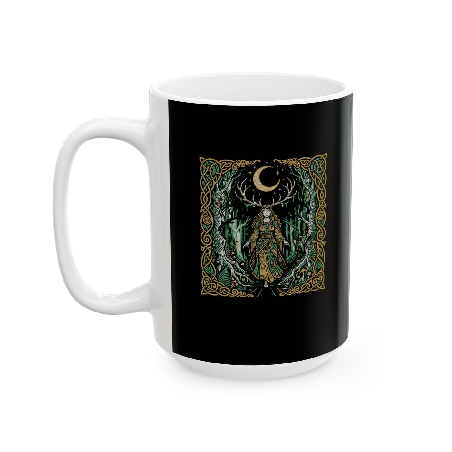 Elen of the Ways Goddess of Journey and Guidance Ceramic Mug, (11oz, 15oz)