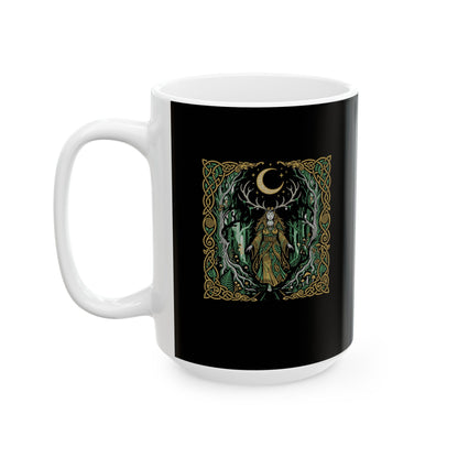 Elen of the Ways Goddess of Journey and Guidance Ceramic Mug, (11oz, 15oz)