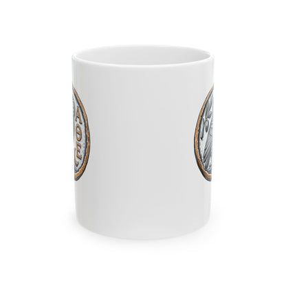 Athens Owl Coin Ceramic Mug, (11oz, 15oz)