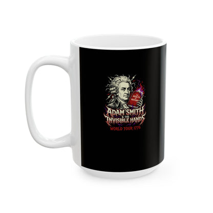 Heavy Metal Adam Smith Invisible Hand Tour Ceramic Mug, (11oz, 15oz)