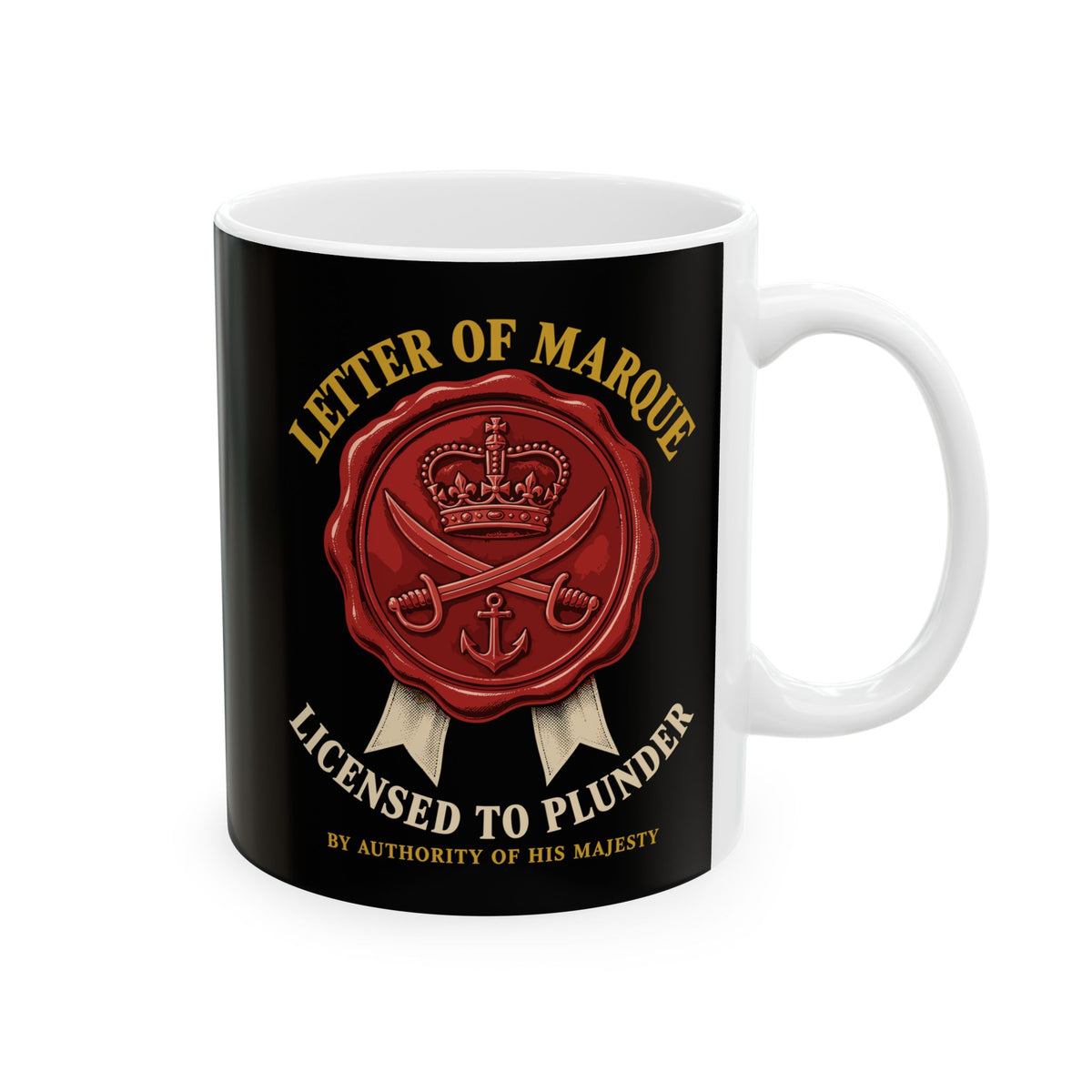 Letter of Marque Licensed to Plunder Ceramic Mug, (11oz, 15oz)