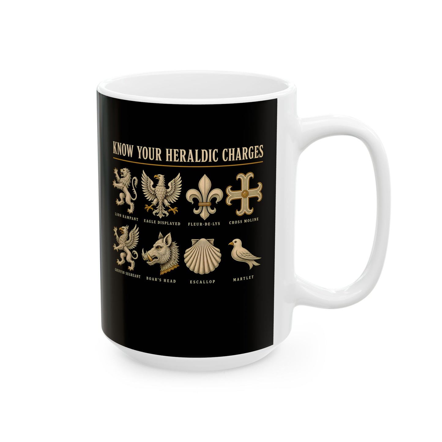 Know Your Heraldic Charges Ceramic Mug, (11oz, 15oz)