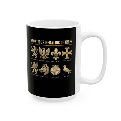 Know Your Heraldic Charges Ceramic Mug, (11oz, 15oz)