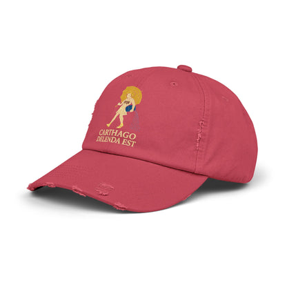 Carthago Delenda Est Morton's Salt Girl Unisex Distressed Cap