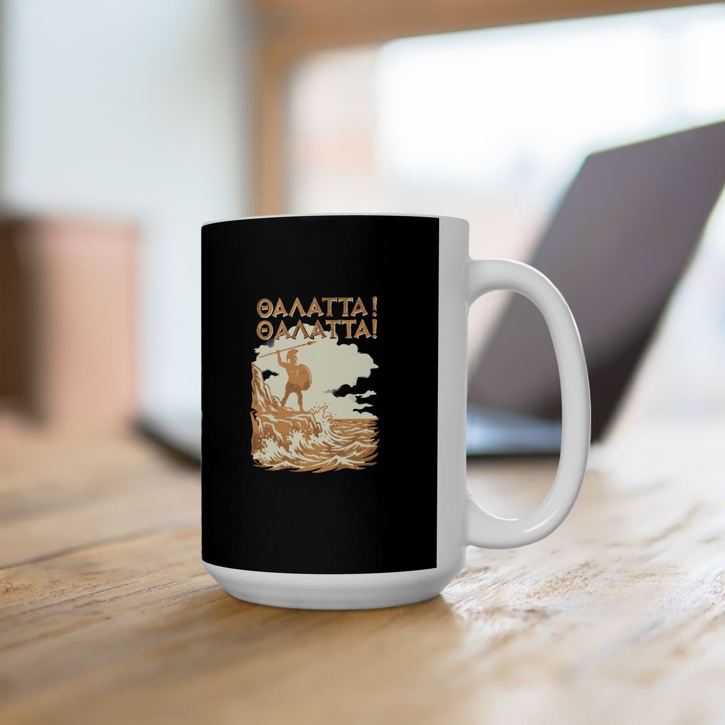 Thalatta Xenophon Roaming Ten Thousand Ceramic Mug, (11oz, 15oz)