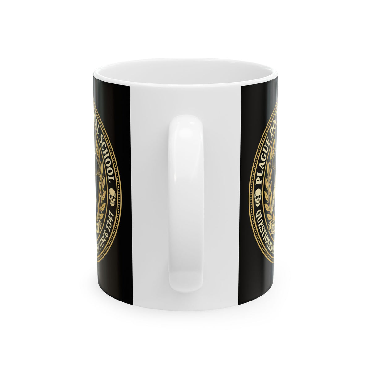 Plague Doctor Medical School Seal Ceramic Mug, (11oz, 15oz)
