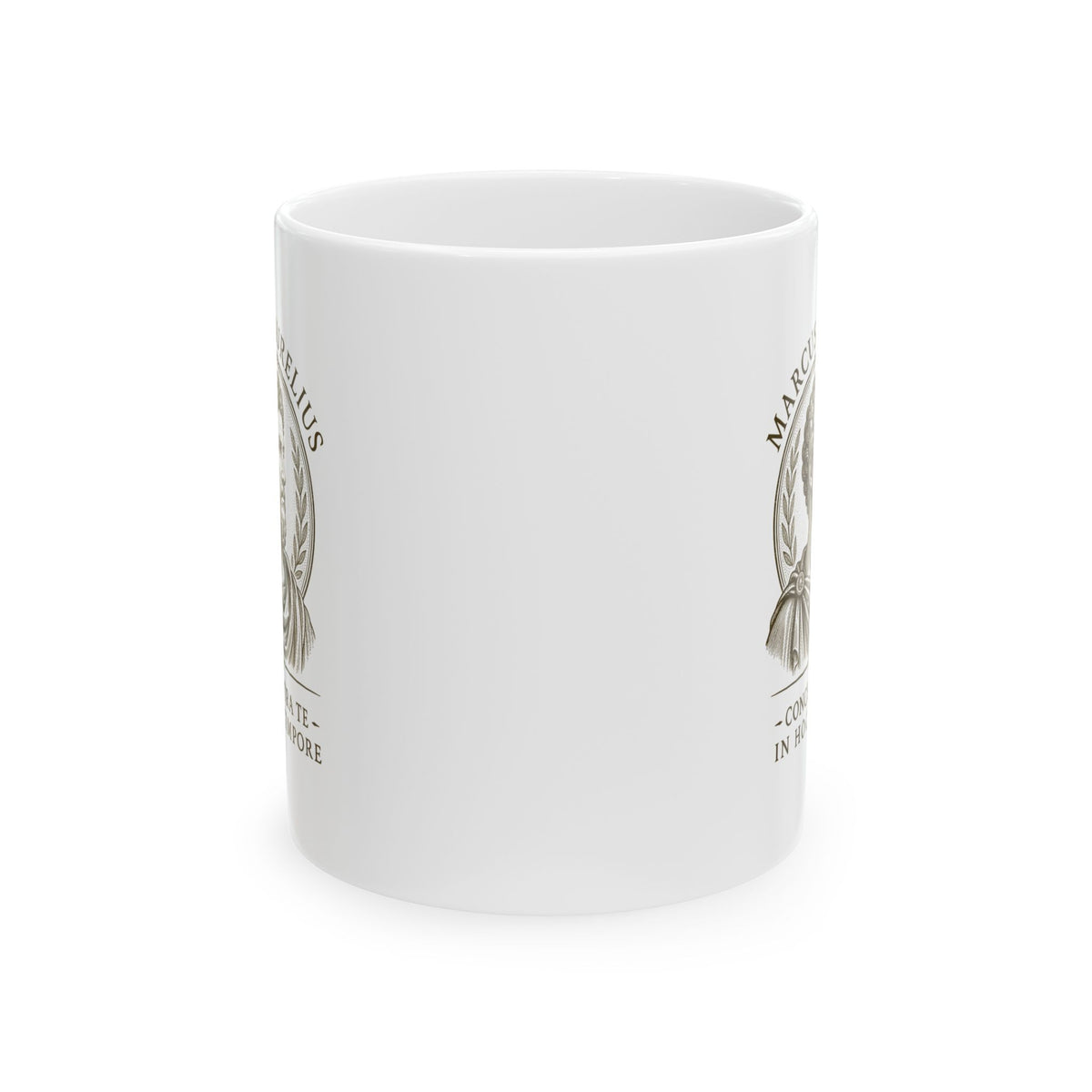 Marcus Aurelius Focus on Present Ceramic Mug, (11oz, 15oz)