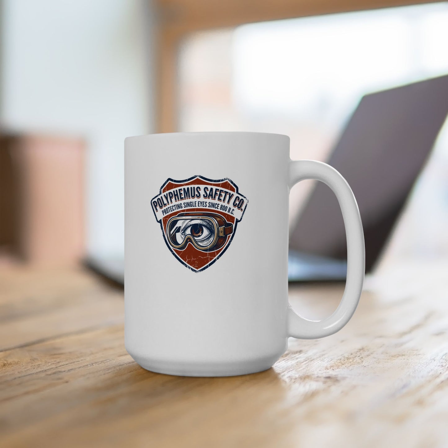 Polyphemus Cyclops Safety Glasses Ceramic Mug, (11oz, 15oz)