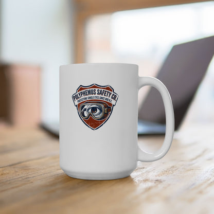 Polyphemus Cyclops Safety Glasses Ceramic Mug, (11oz, 15oz)
