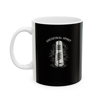 Ogham Script Stone Irish Strength Ceramic Mug, (11oz, 15oz)