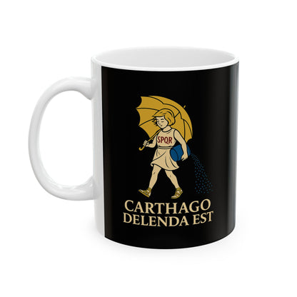 Carthago Delenda Est Morton's Girl Ceramic Mug, (11oz, 15oz)