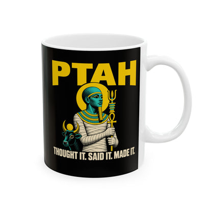 Ptah and the Apis Bull Ceramic Mug, (11oz, 15oz)