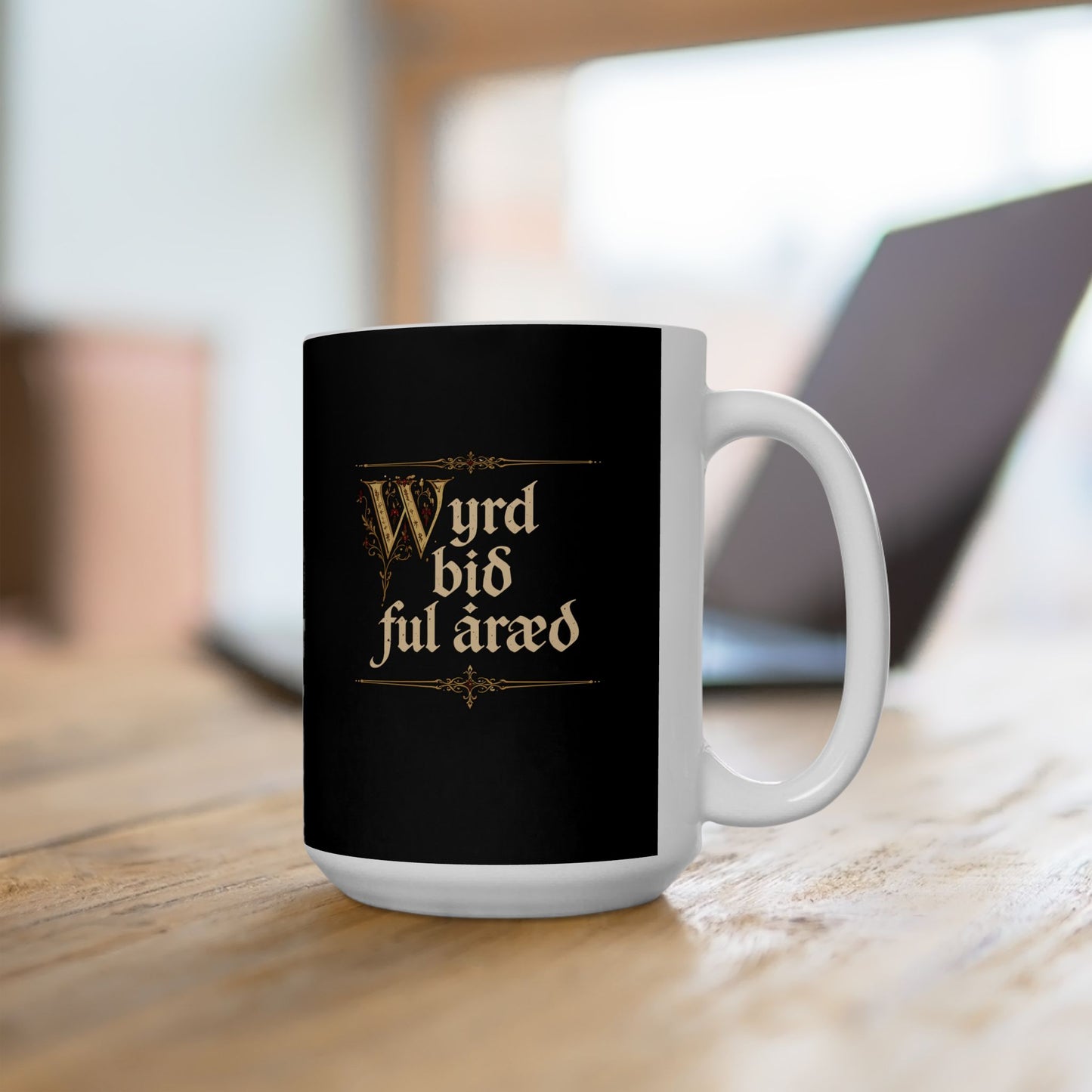 Old English Settled in Truth is Fate Wanderer Ceramic Mug, (11oz, 15oz)