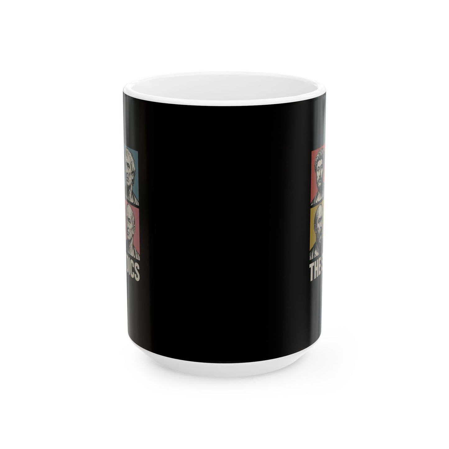 The Stoics Pop Art Ceramic Mug, (11oz, 15oz)