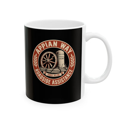 Appian Way Roadside Assistance Ceramic Mug, (11oz, 15oz)