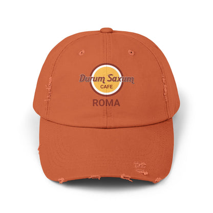 Hard Rock Cafe Roma in Latin  Unisex Distressed Cap