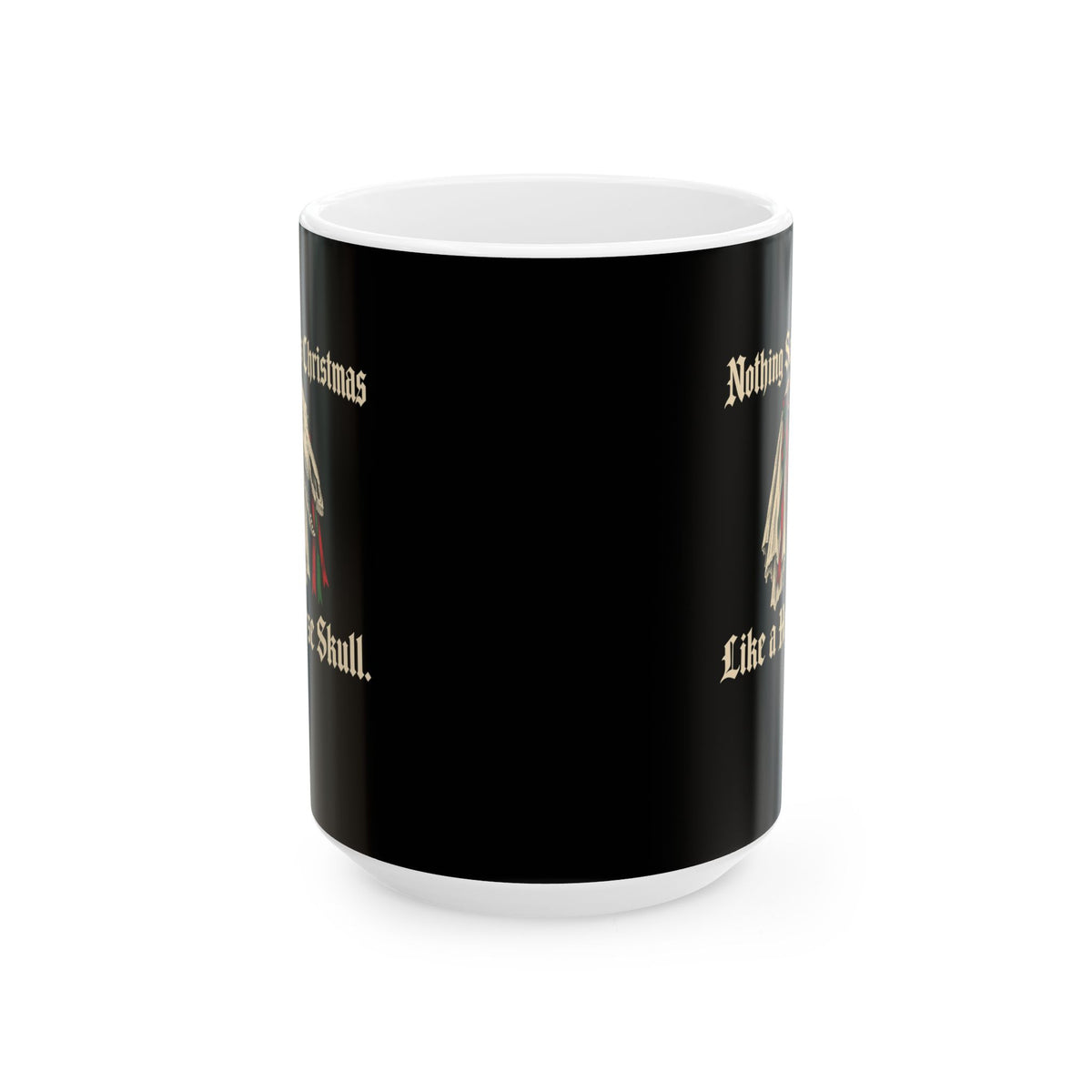 Mari Lwyd Horse Skull Ceramic Mug, (11oz, 15oz)