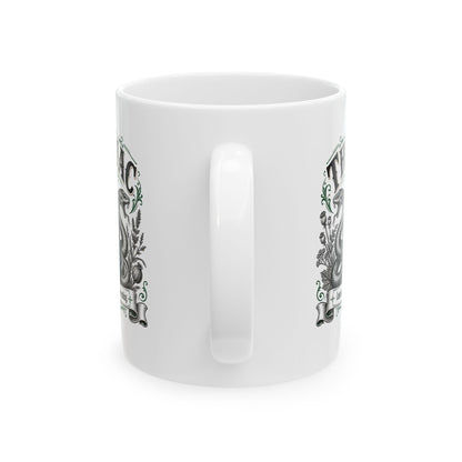 Theriac Contains Everything Cures Nothing Ceramic Mug, (11oz, 15oz)