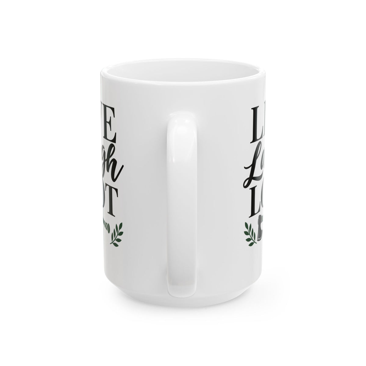 Live Laugh Loot Farmhouse Sign Ceramic Mug, (11oz, 15oz)