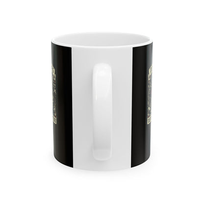Marginalia Rabbit Peace Not Option Ceramic Mug, (11oz, 15oz)