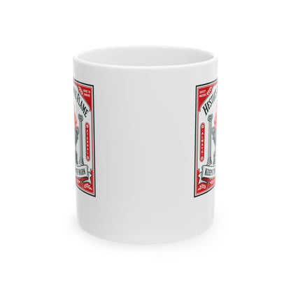 Hestia's Eternal Flame Ceramic Mug, (11oz, 15oz)