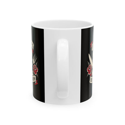 De Gustibus Non Est Disputandum Matters of Taste Tattoo Ceramic Mug, (11oz, 15oz)