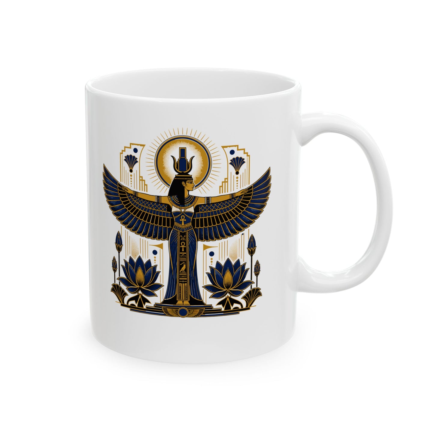 Art Deco Isis Ceramic Mug, (11oz, 15oz)