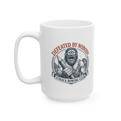 Polyphemus Defeated by Nobody Ceramic Mug, (11oz, 15oz)