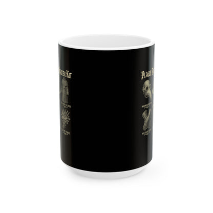 Plague Doctor Starter Kit Ceramic Mug, (11oz, 15oz)