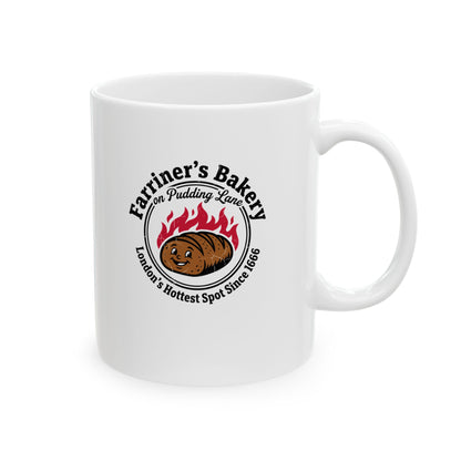Farriner's Bakery London Fire Ceramic Mug, (11oz, 15oz)