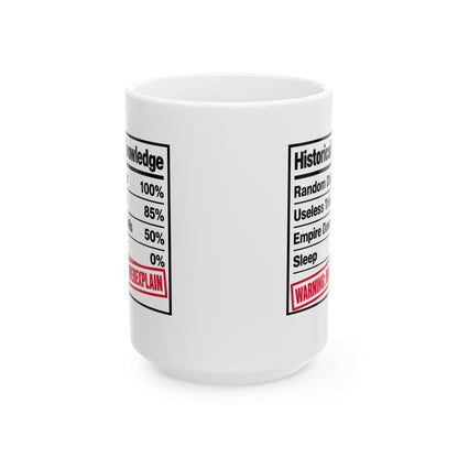 Historical Knowledge Facts Ceramic Mug, (11oz, 15oz)