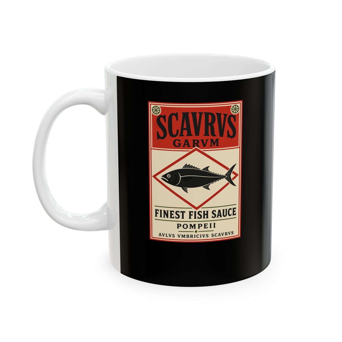 Scaurus Garum Sauce Label Ceramic Mug, (11oz, 15oz)