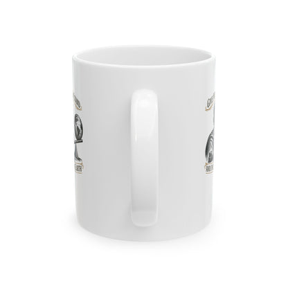 Archimedes Move Earth Quote Ceramic Mug, (11oz, 15oz)