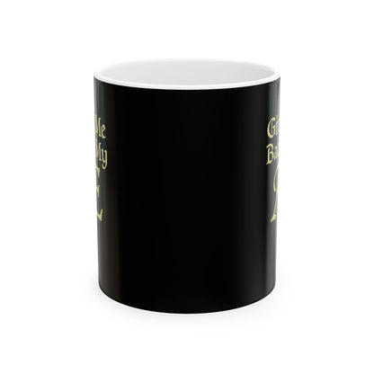 Old English Letter Ash Ceramic Mug, (11oz, 15oz)
