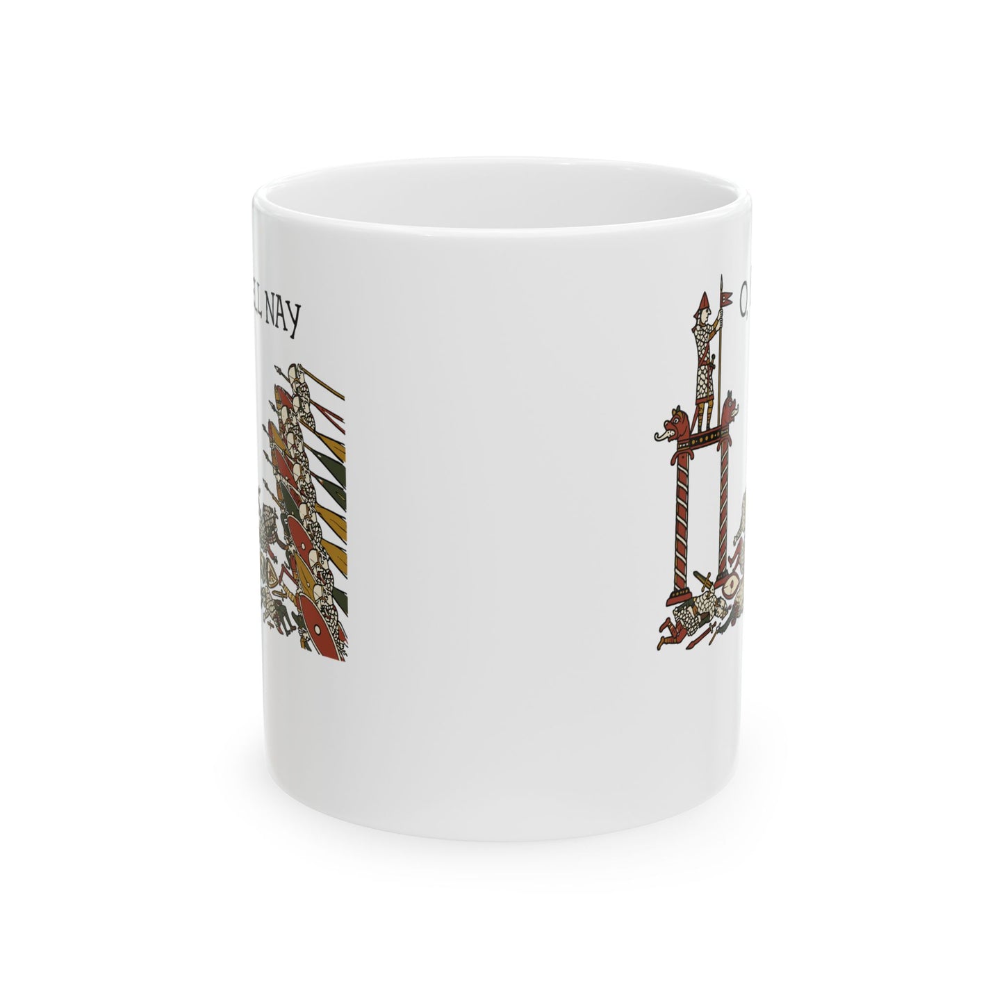 Hell Nay Bayeux Tapestry Meme Ceramic Mug, (11oz, 15oz)